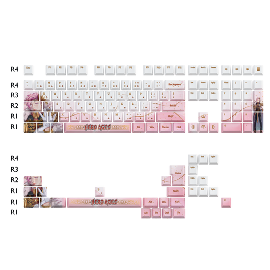 Hero Ages Keycaps Set