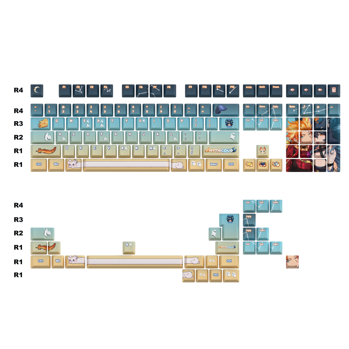 MythicDuo Keycaps Set