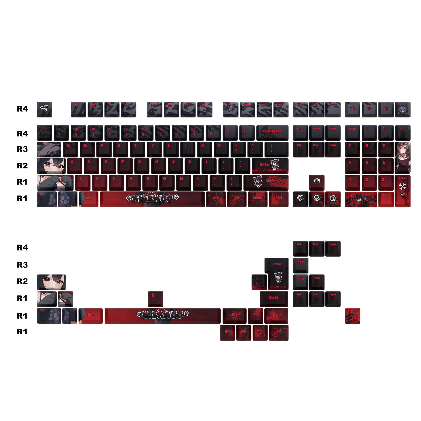 Kibawoo Keycaps Set
