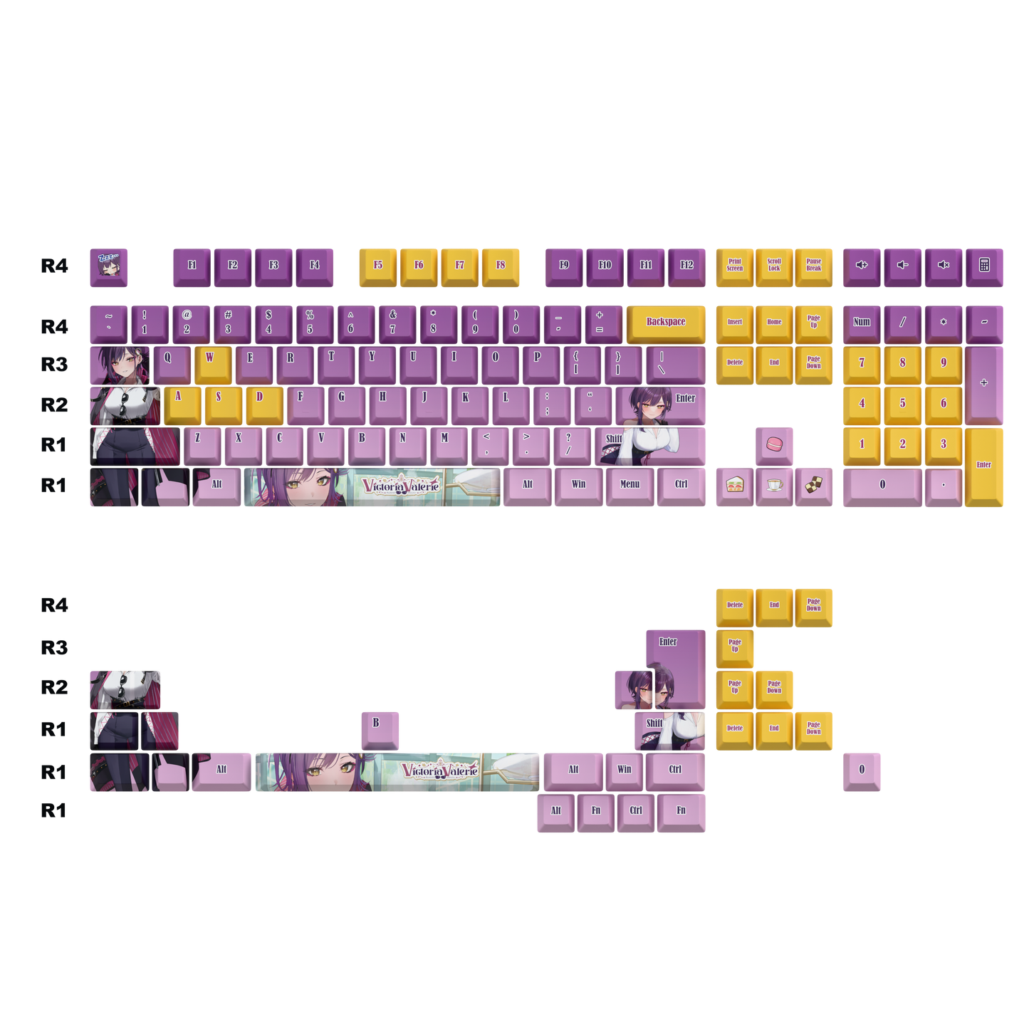 Victoria Valerie Keycaps Set
