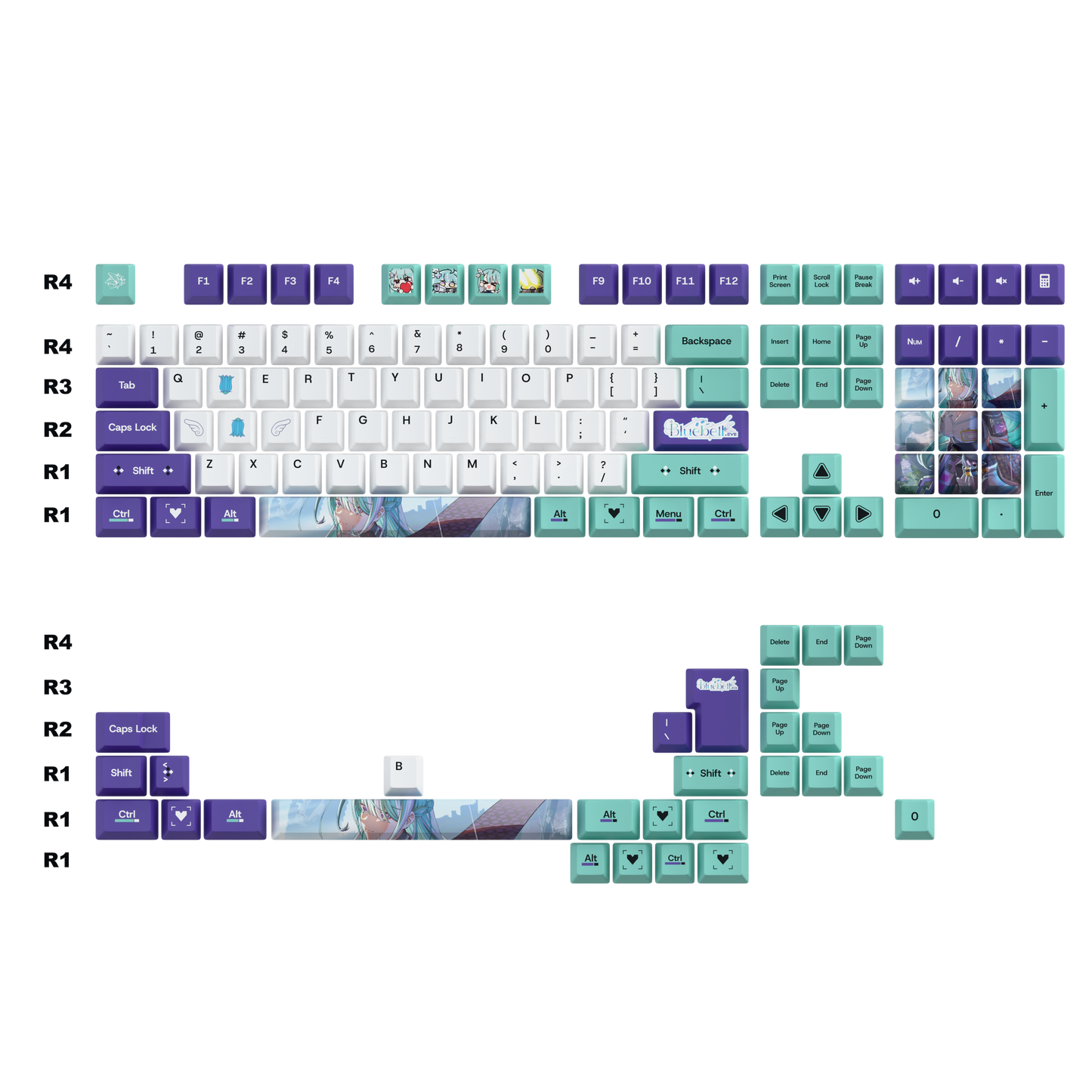 Bluebell.EVE Keycaps Set
