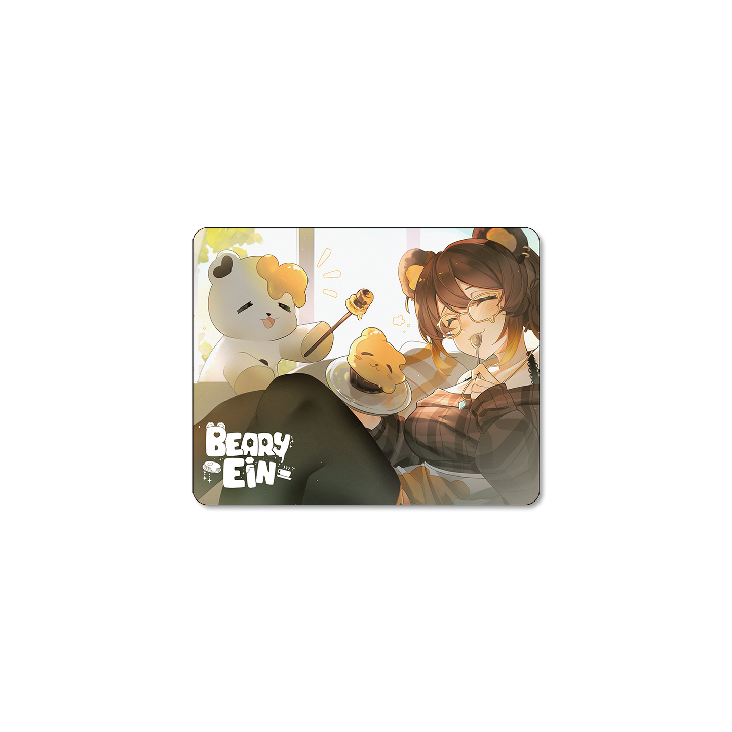 BearyEin Glass Mousepad
