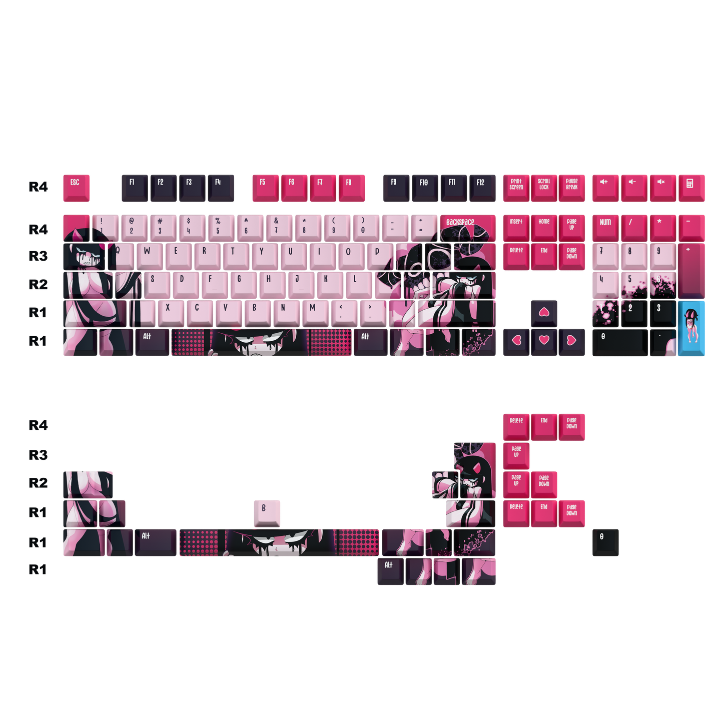 MONICA Keycaps Set
