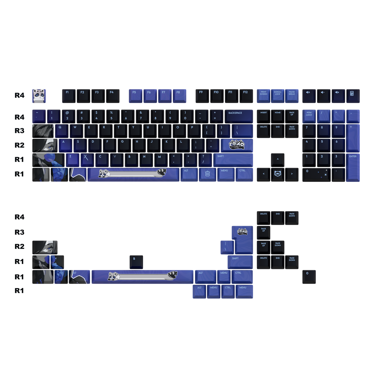 Roxo Keycaps Set