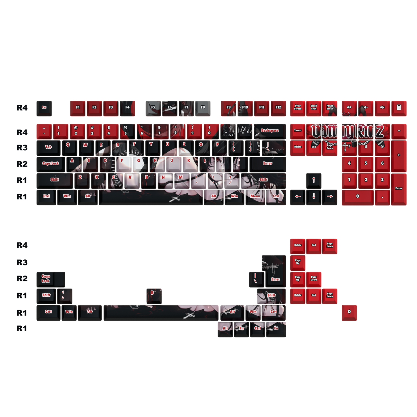 Vampy Keycaps Set