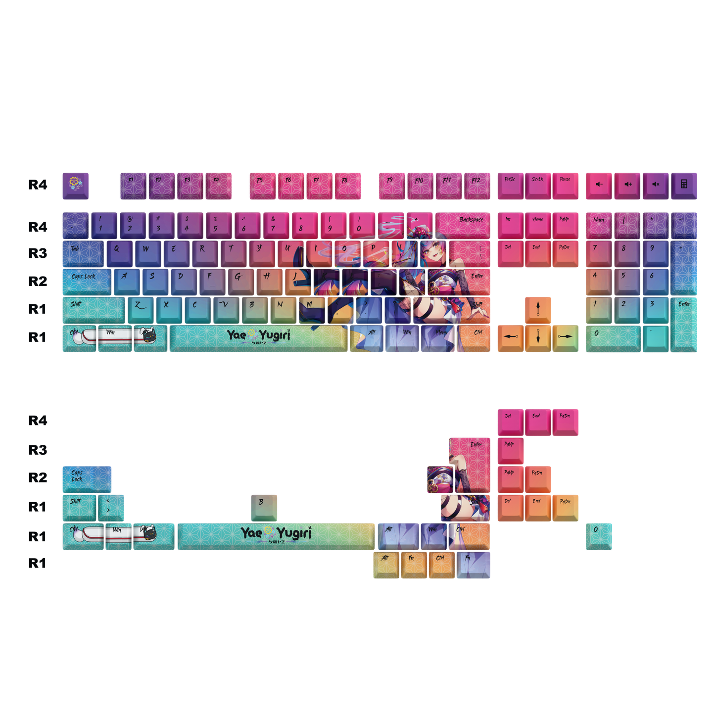 Yae Yugiri Keycaps Set