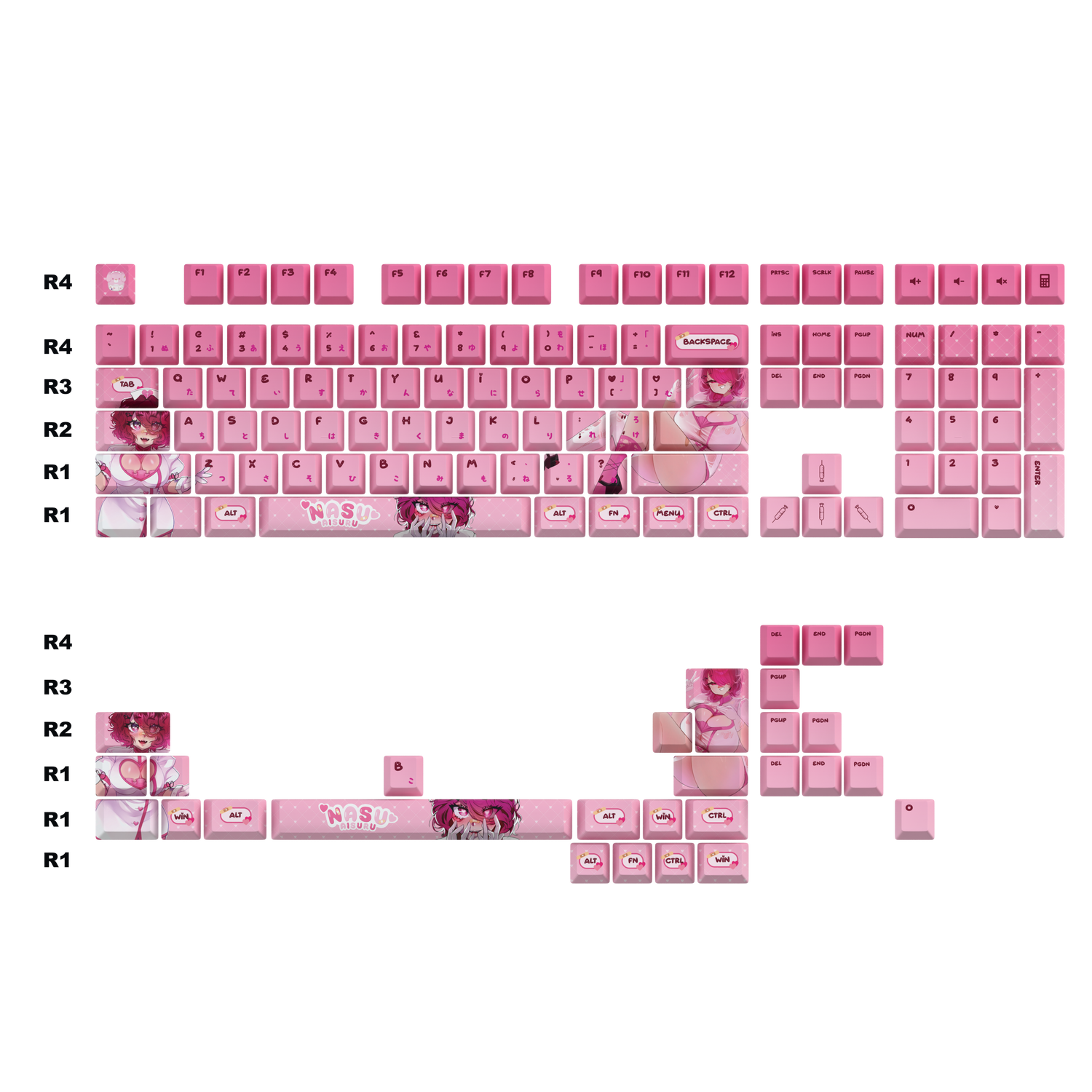 Nasu Aisuru Keycaps Set