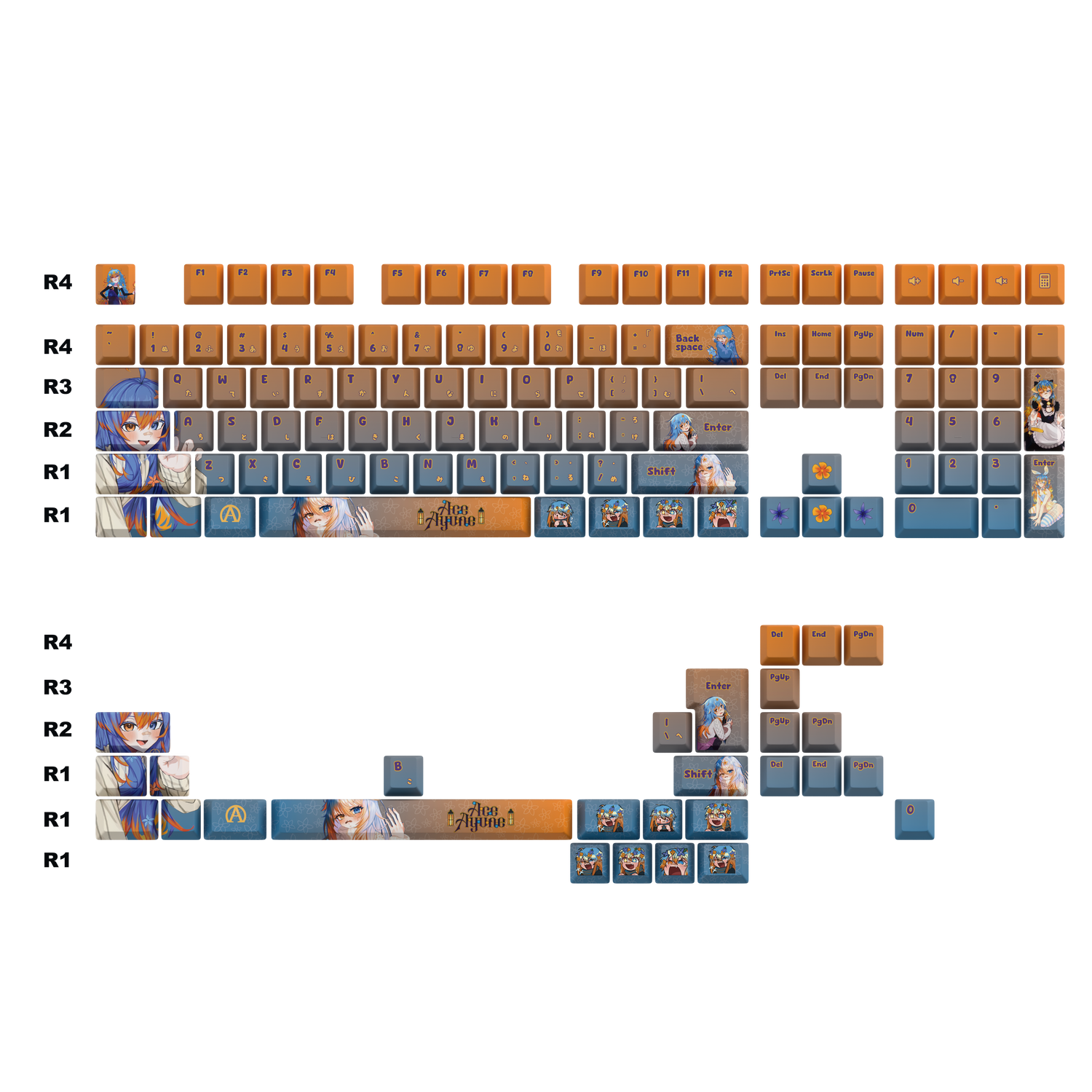 Ace Ayune Keycaps Set