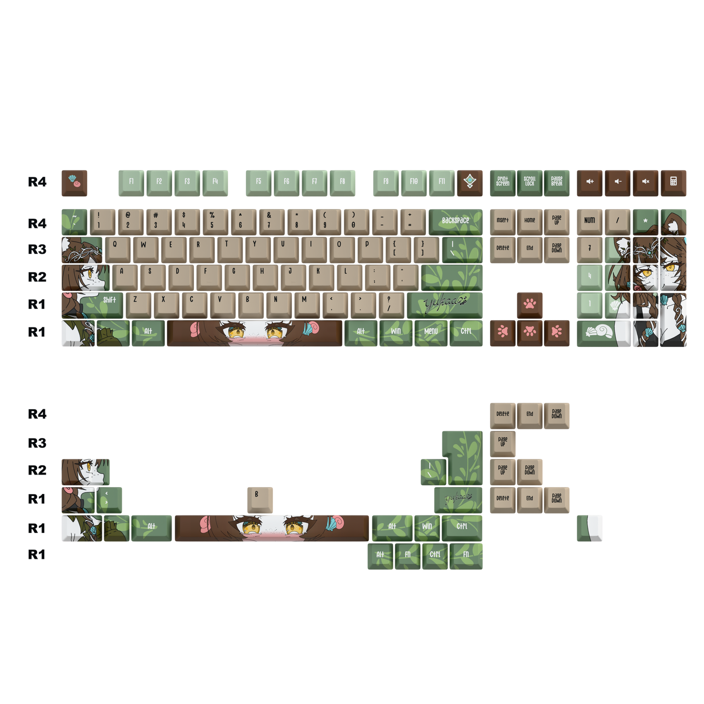 [LIMITED DROP] yukaa | otter vtuber keycaps Set