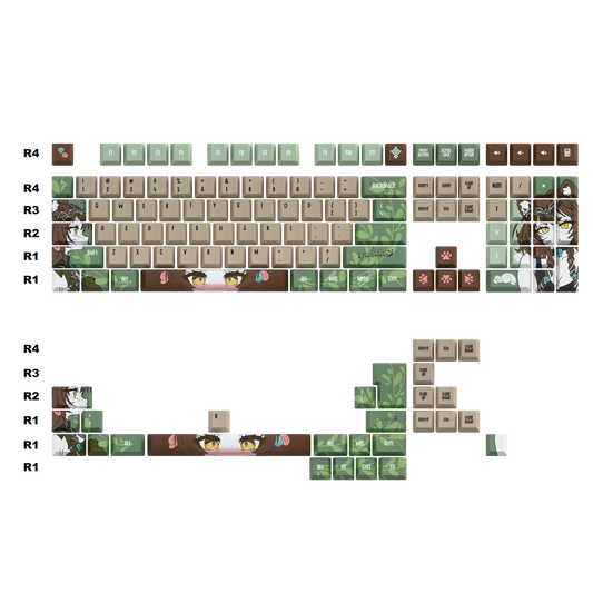 [LIMITED DROP] yukaa | otter vtuber keycaps Set