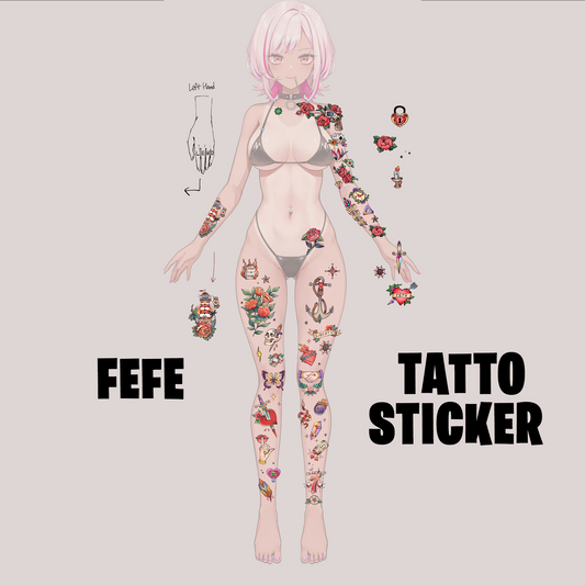 FeFe Tattoo Sticker