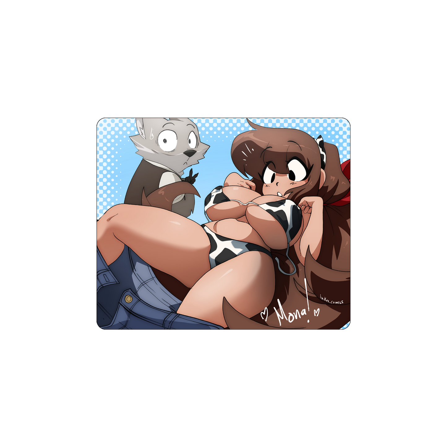 Inker Comics Glass Mousepad