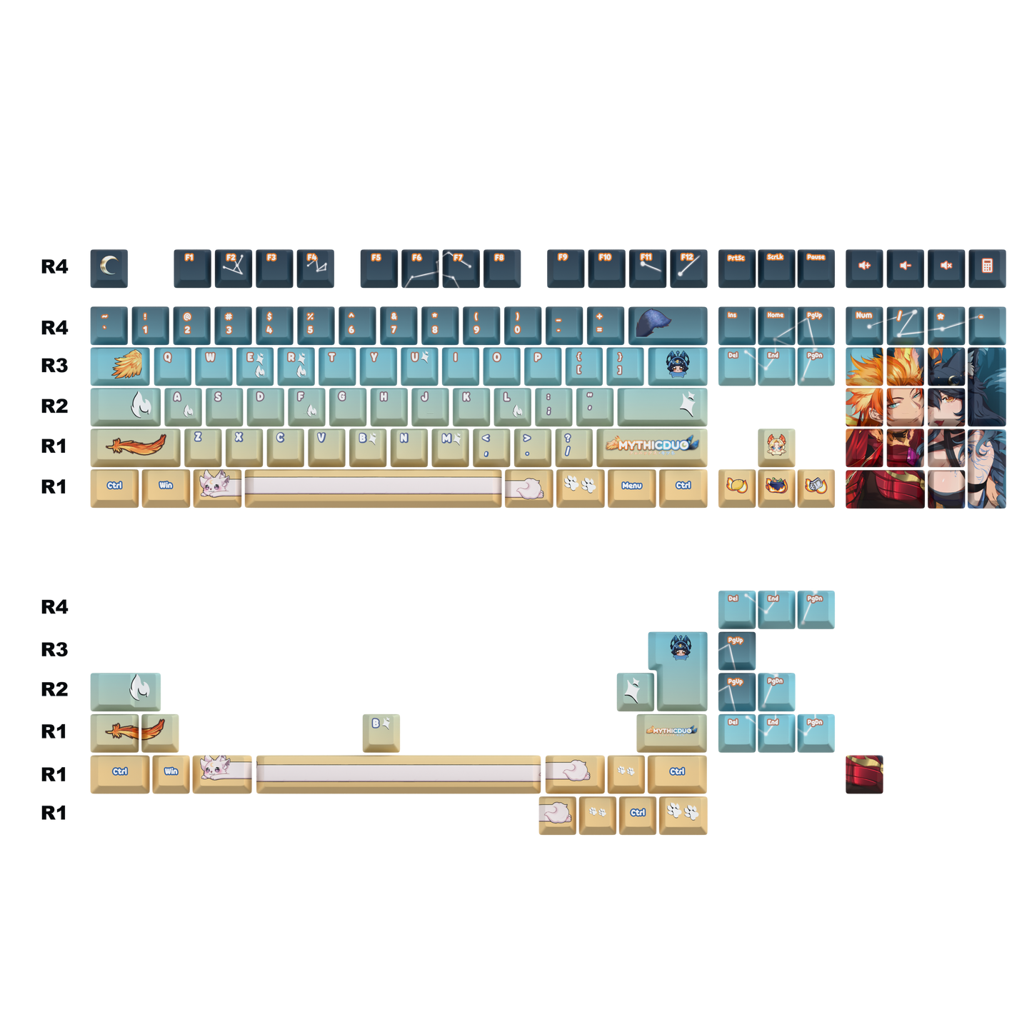 MythicDuo Keycaps Set