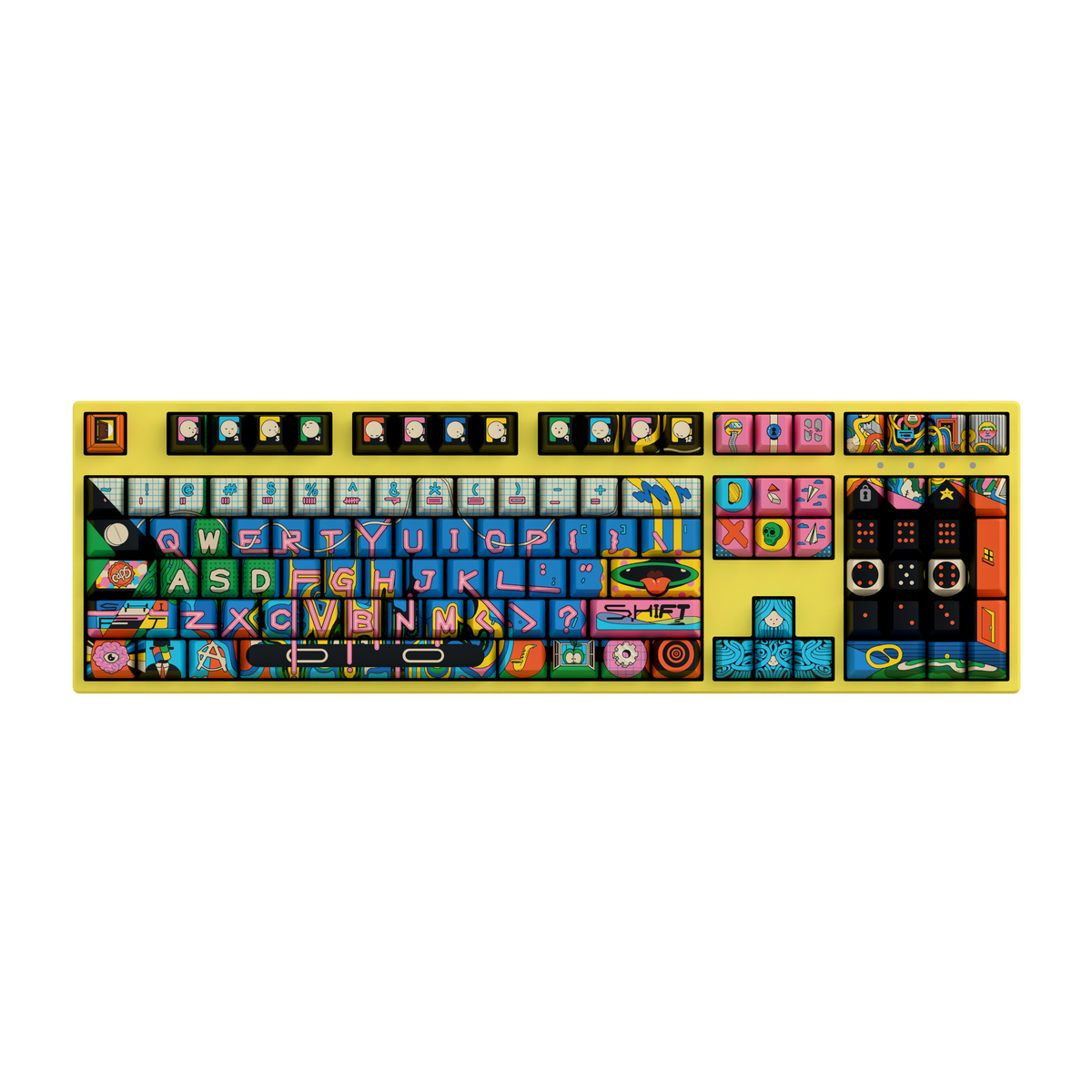 Yellow Keyboard Set Oritoor 100% RGB Yellow Mechanical Keyboard – Huat GG