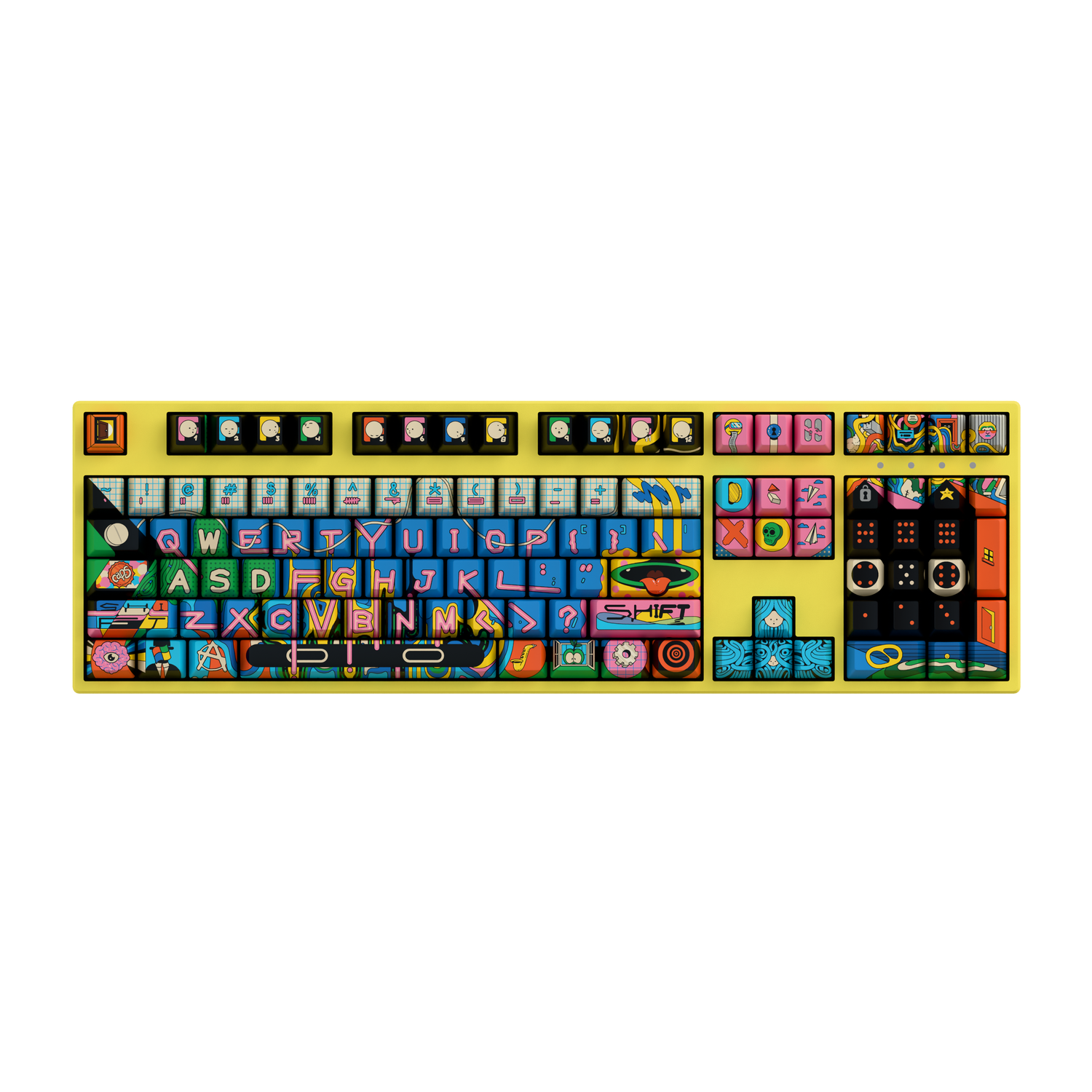 Oritoor 100% RGB Yellow Mechanical Keyboard