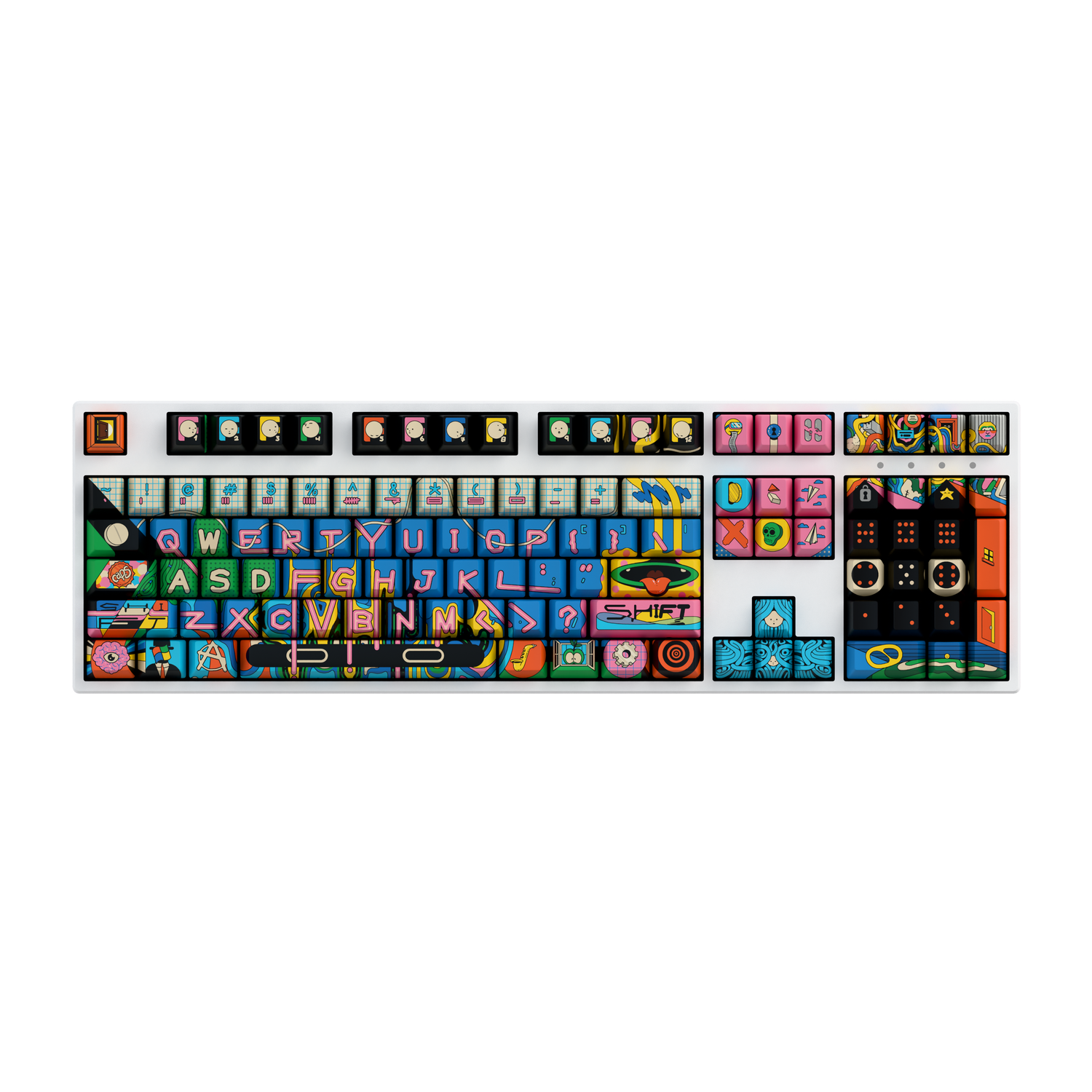 Oritoor 100% RGB White Mechanical Keyboard