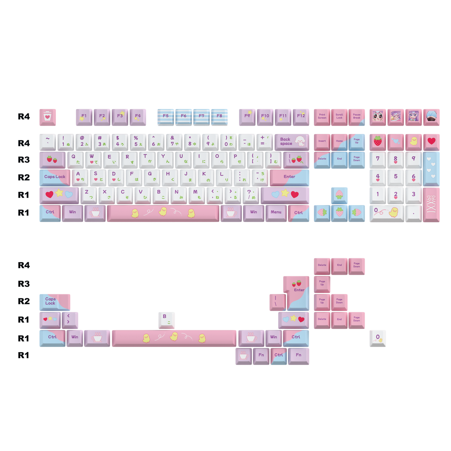 Pocket Trash Keycaps Set