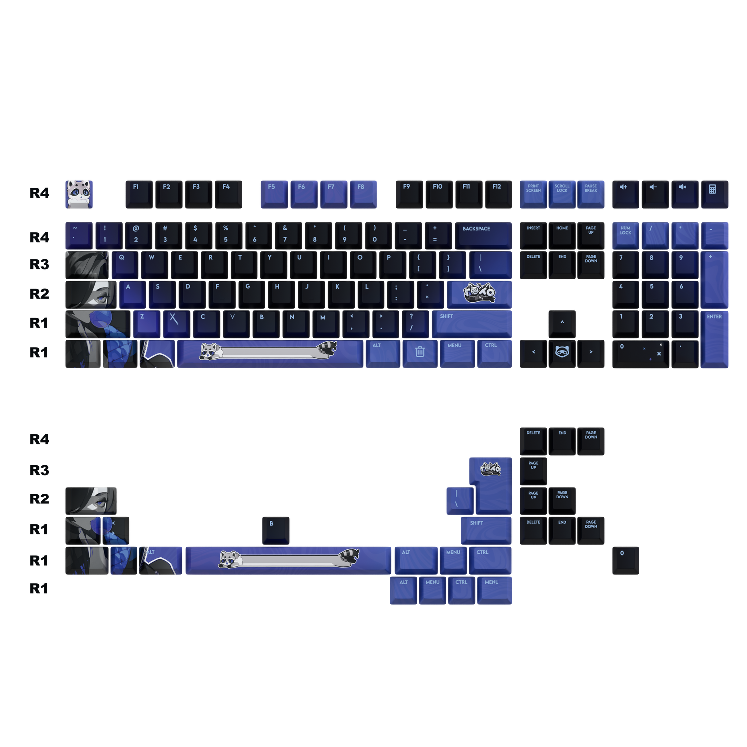 Roxo Keycaps Set