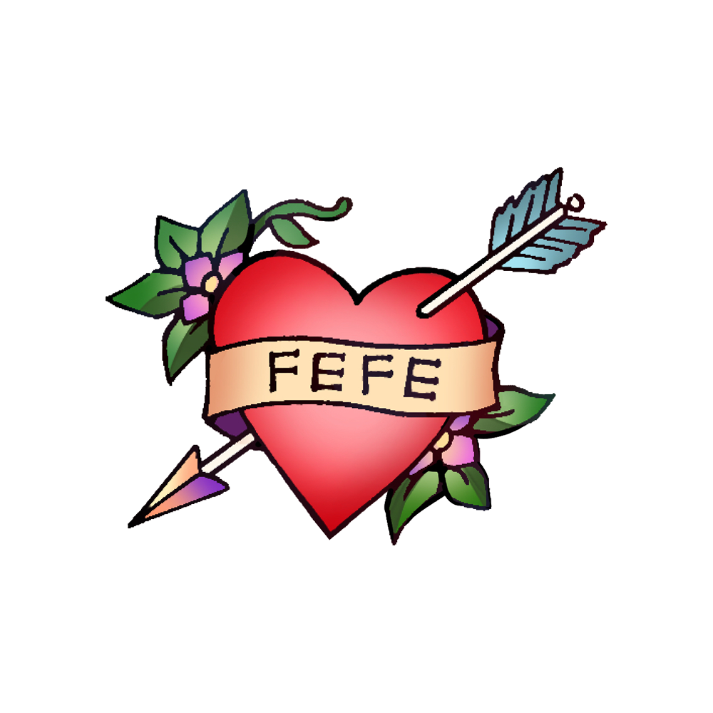 FeFe Tattoo Sticker