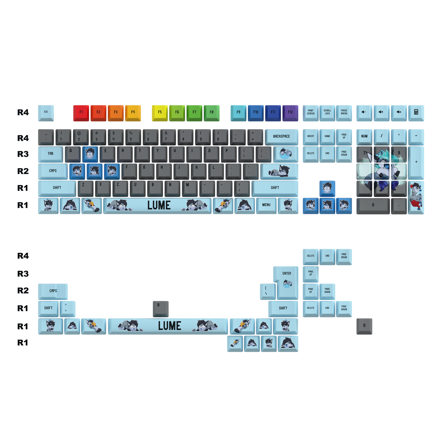 Lume - The Thicc Prince Keycaps Set
