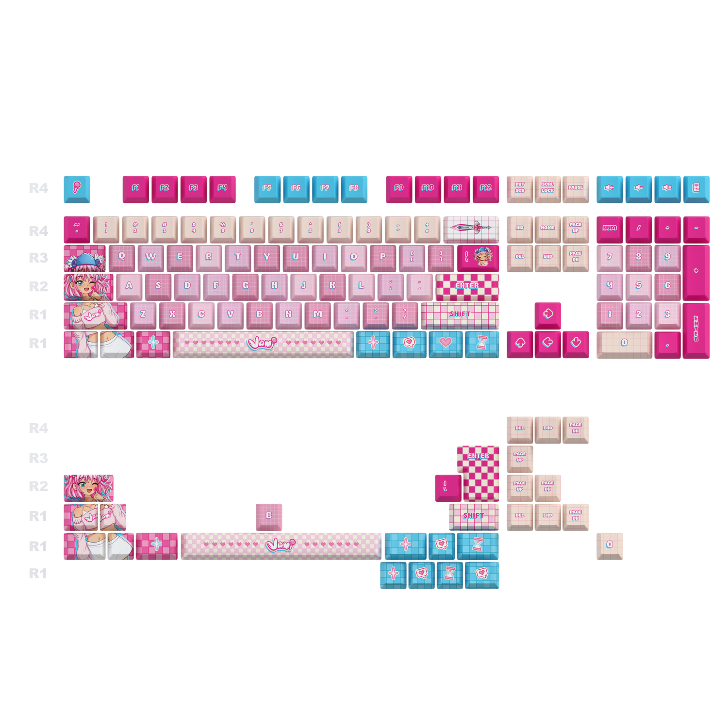 Vanilbean Keycaps Set